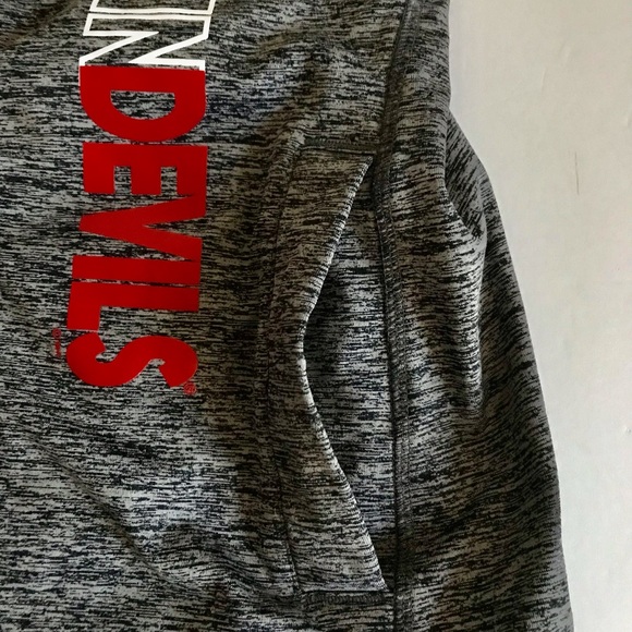 NJ DEVILS Official 4HER G-111 by Carl Banks Space Dye Full-Zip Hoodie Size S - Picture 5 of 13